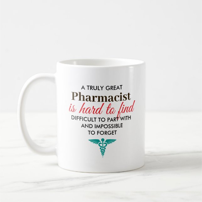 Mug Great Pharmacist Personalized Name Gift (Gauche)
