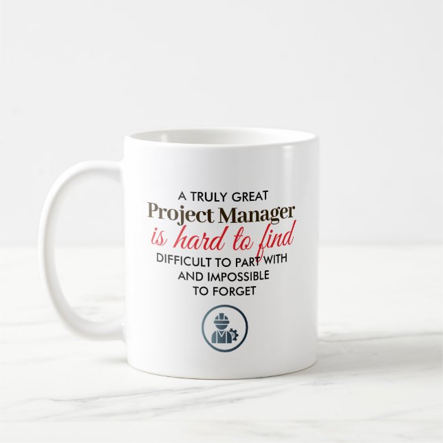 Mug Great Project Manager Personalized Name Gift (Gauche)