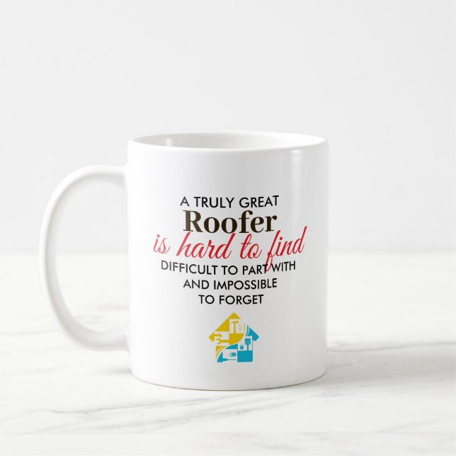 Mug Great Roofer Personalized Name Gift (Gauche)