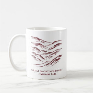 Mug Great Smoky Mountains National Park Line Art