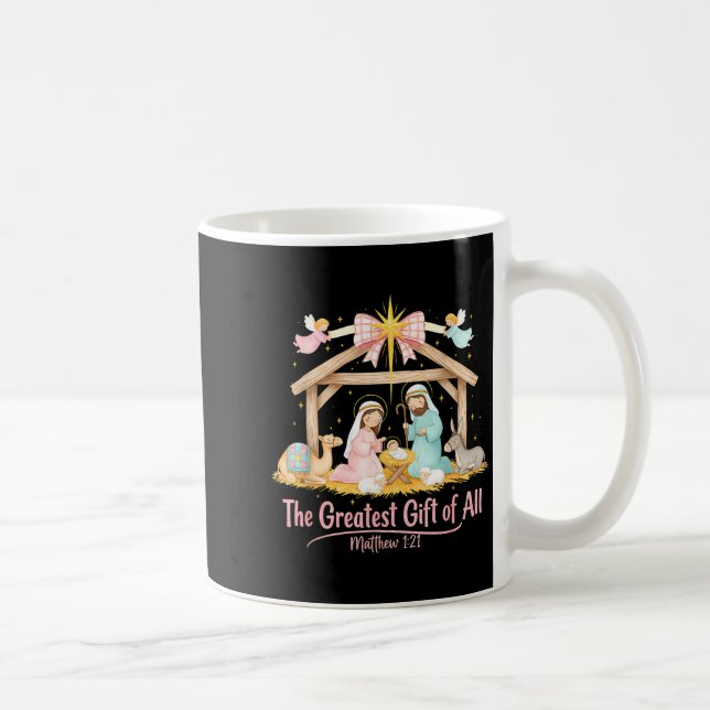 Mug Greatest Gift Of All Matthew 1_21 Coquette Christm (Droite)