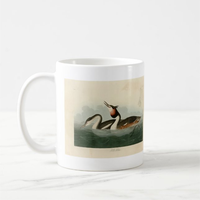 Mug Grèbe à l'agneau - Les oiseaux d'Amérique d'Audubo (Gauche)