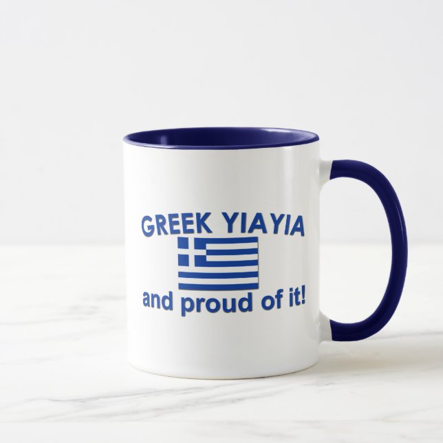 Mug Grec fier Yia Yia (Droite)