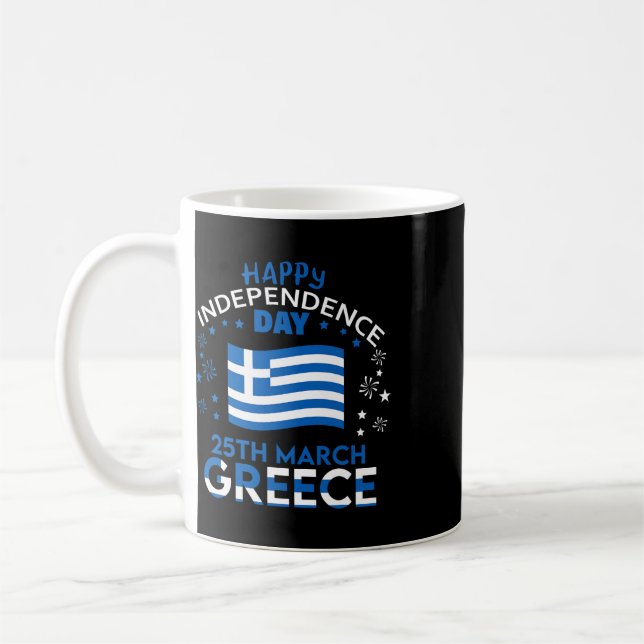 Mug Grèce 203e Jour de l'Indépendance Fierté grecque G (Gauche)