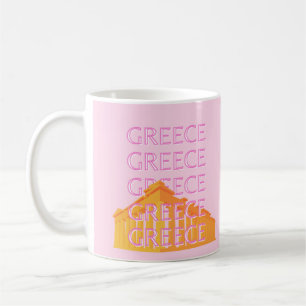 Mug Grèce, Art Voyage, Rose