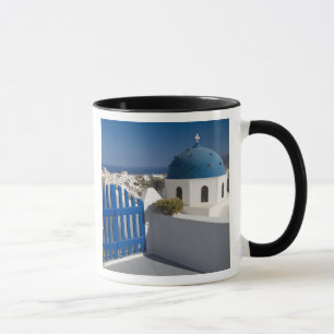 Mug Grèce et île grecque de Santorin depuis le