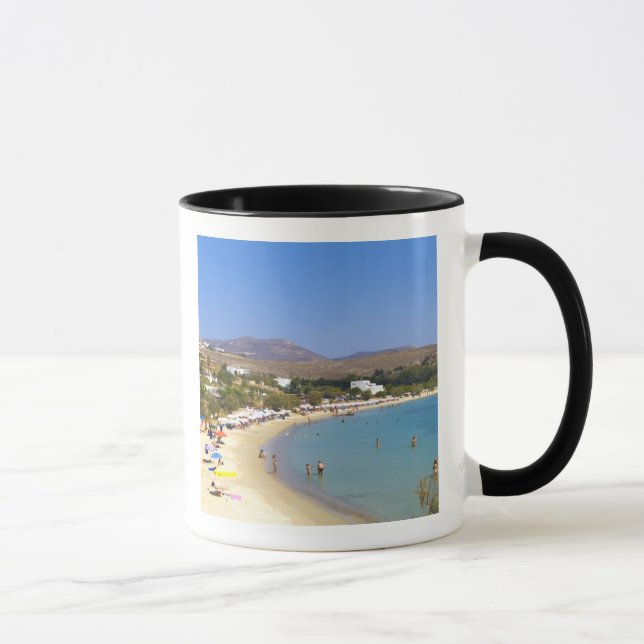 Mug Grèce, île de Paros, Krios Beach vue d'en haut (Droite)