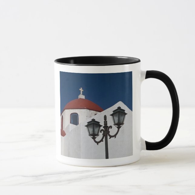 Mug Grèce, Mykonos, Chapelle au dôme rouge et (Droite)