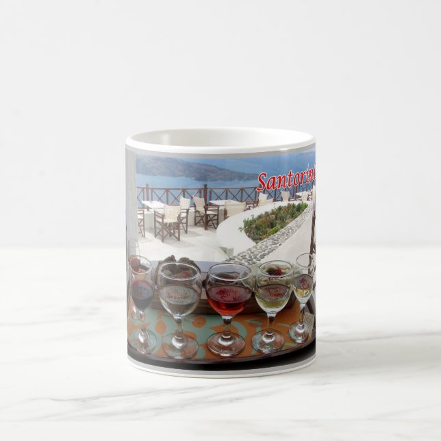 Mug Grèce - Santorin - Thera - Thira - Vin - (Centre)