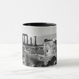 Mug Grèce vintage temple d'Apollon à Corinthe antique