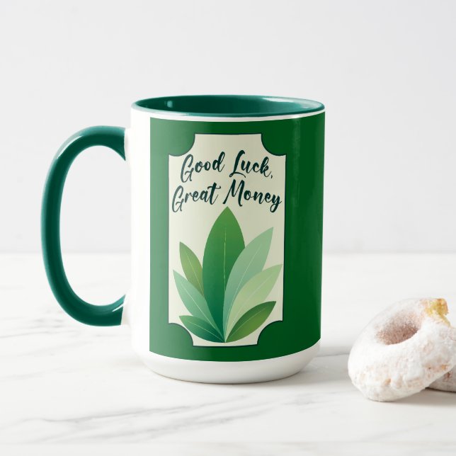 Mug Green Botanical St Patrick’s Day Shirt – caneca (Avec donut)