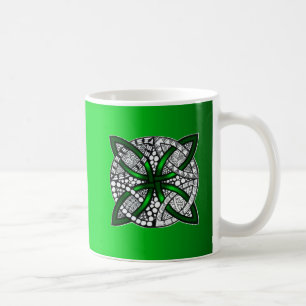Mug Green Celtic Knot Art original
