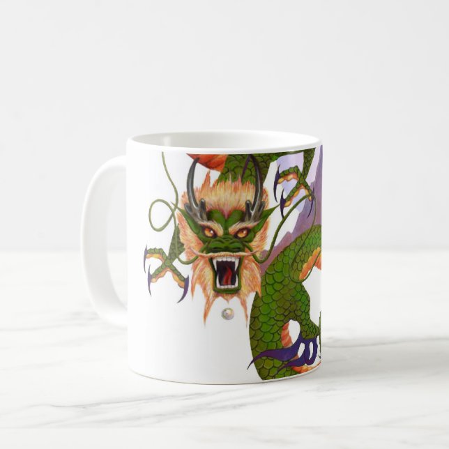 Mug Green Chinese Dragon (Devant gauche)