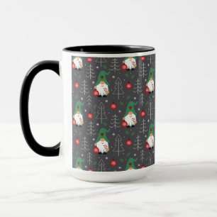 Mug Green Gnome Arbre de Noël Motif