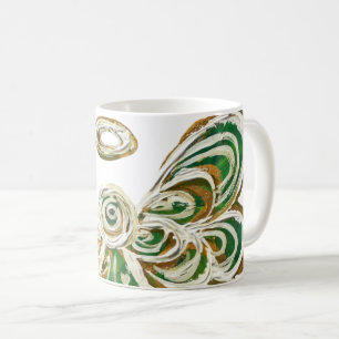 Mug Green Guardian Angel Art Cups de café personnalisé