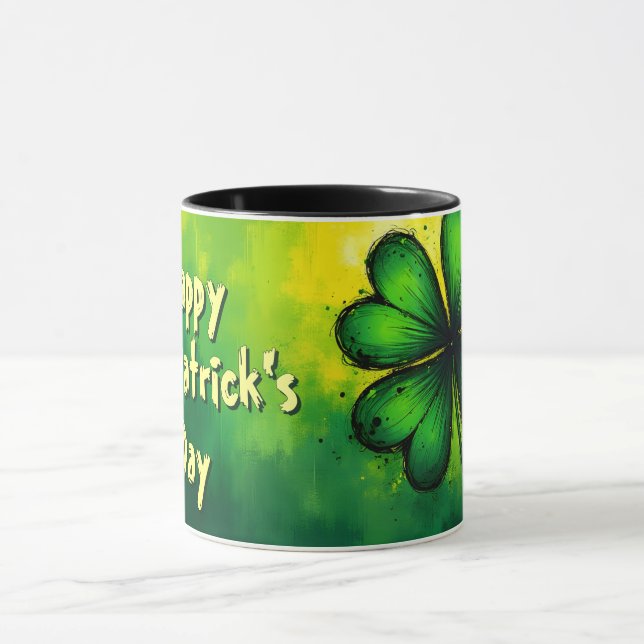 Mug Green, Happiness & Joy - Bonne St. Patrick's Day ! (Centre)