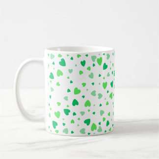 Mug Green Hearts