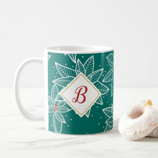 Mug Green Poinsettia première boue