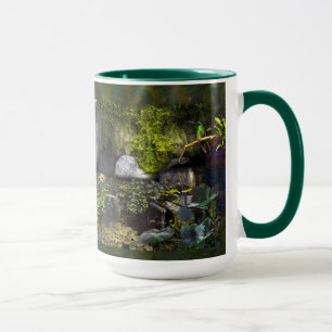 Mug "GREEN ROOM ELEPHANT FAMILY" / 15 oz.