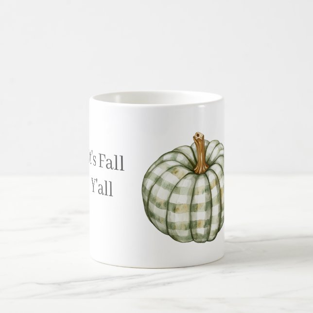 Mug Green Stripes Pumpkin   (Centre)