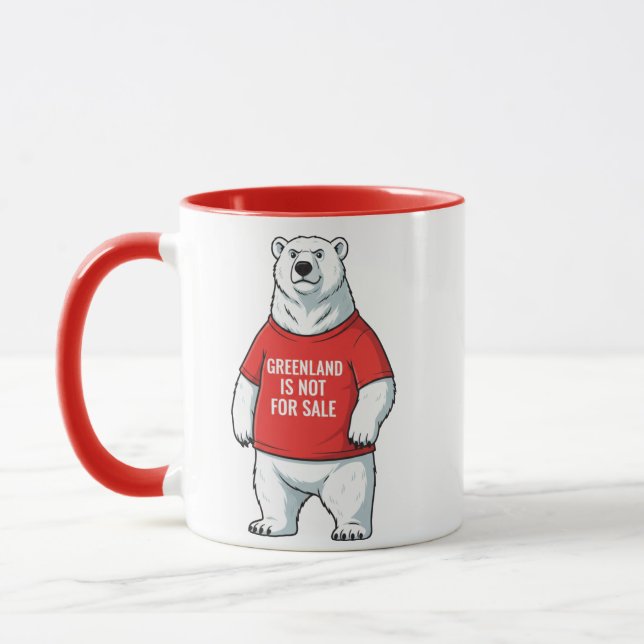 Mug Greenland Is Not For Sale Polar Bear  (Gauche)