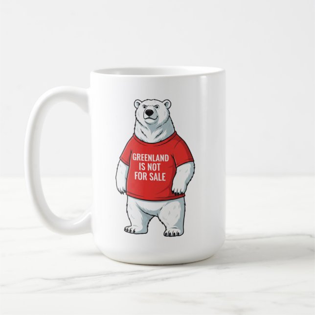 Mug Greenland Is Not For Sale Polar Bear  (Gauche)