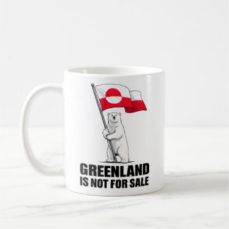Mug Greenland Is Not for Sale Polar Bear With Flag