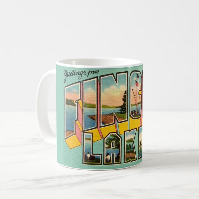 Mug Greetings Finger Lakes New York (Devant gauche)