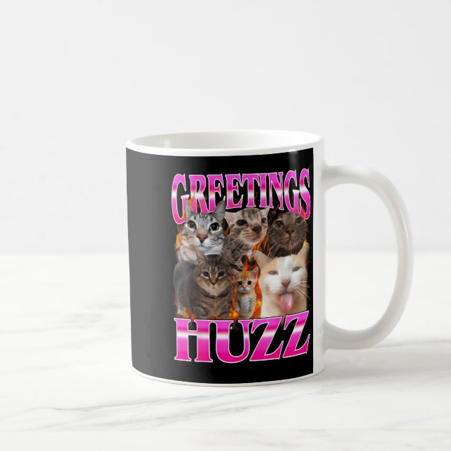Mug Greetings Huzz Funny Cat Meme Bootleg Graphic Men  (Droite)