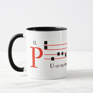 Mug Grégorien Chant Messe latine Noël Médiéval