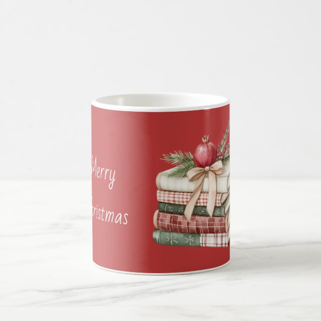 Mug Grenade de Fruits Rouges Livres Noël (Centre)