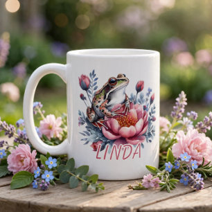 Mug Grenouille aquarelle personnalisée