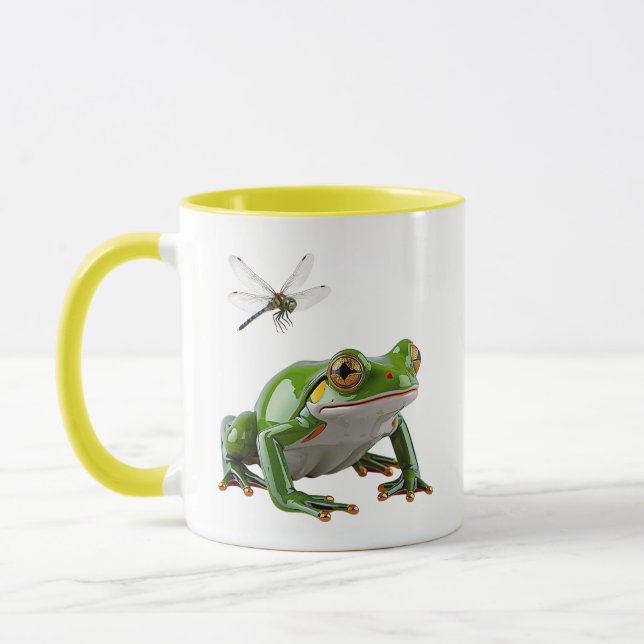 Mug Grenouille arboricole dessin animé brillant réalis (Gauche)