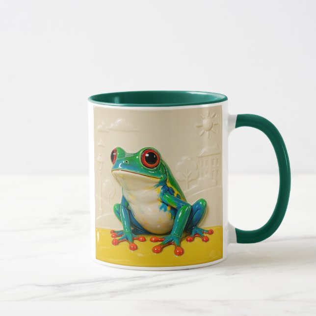 Mug Grenouille artistique en céramique (Droite)