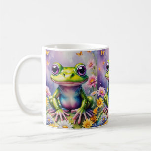 Mug Grenouille Avec Art numérique Fleur