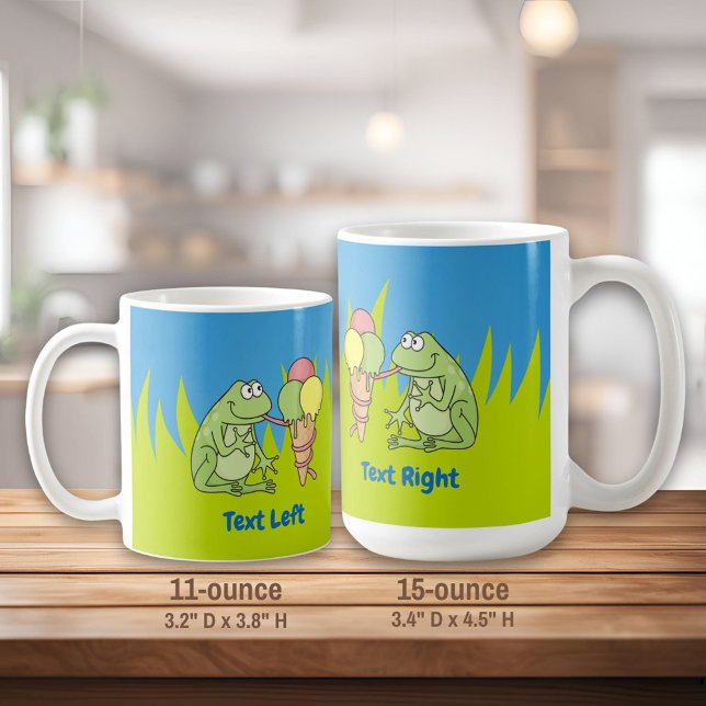 Mug Grenouille avec crème glacée (Créateur téléchargé)