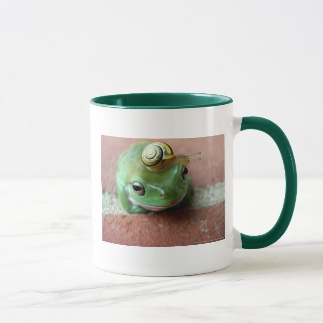 Mug Grenouille avec le casquette d'escargot (Droite)