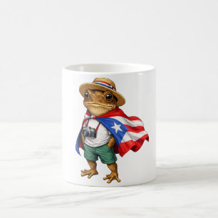 Mug Grenouille Coqui Drapeau Porto Rico Taino Bor Port