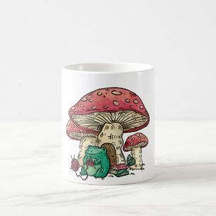 Mug Grenouille de Cottagecore avec champignon