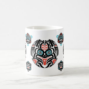 Mug grenouille de Haida-style, couleurs amorties -