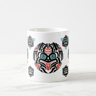 Mug grenouille de Haida-style, couleurs amorties -