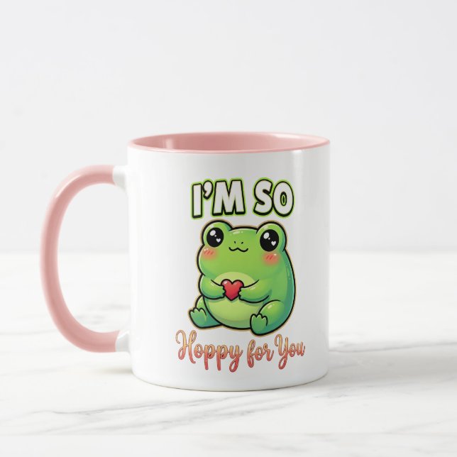 Mug Grenouille de la Saint-Valentin mignonne – Je suis (Gauche)
