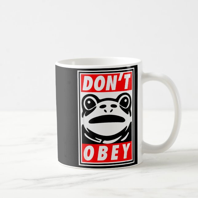 Mug Grenouille de Portland N'Obéit Pas  (Droite)