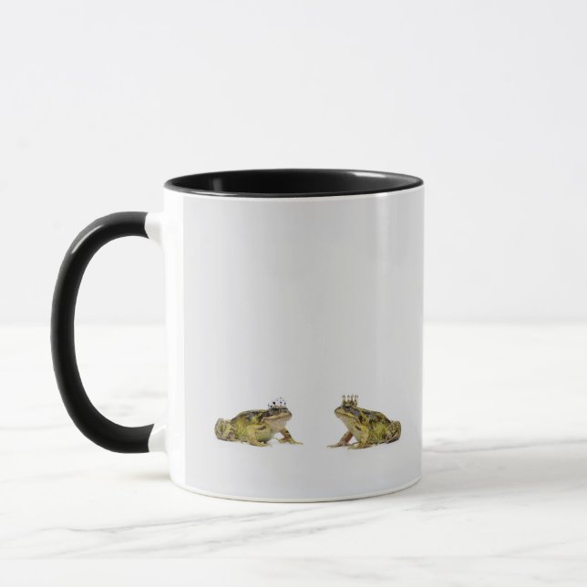 Mug Grenouille de roi et de reine regardant l'un (Gauche)