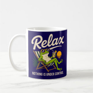 Mug Grenouille drôle en train de se détendre