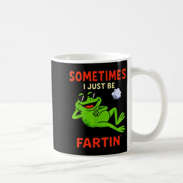 Mug Grenouille drôle parfois je fais juste des pets dr (Droite)