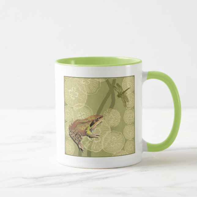 Mug Grenouille et libellule sur nénuphars (Droite)