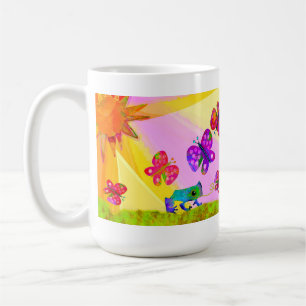 Mug Grenouille et papillons