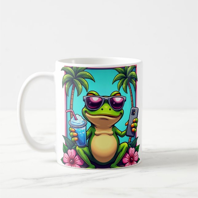 Mug Grenouille grincheuse aléatoire Y2K Slushie Téléph (Gauche)