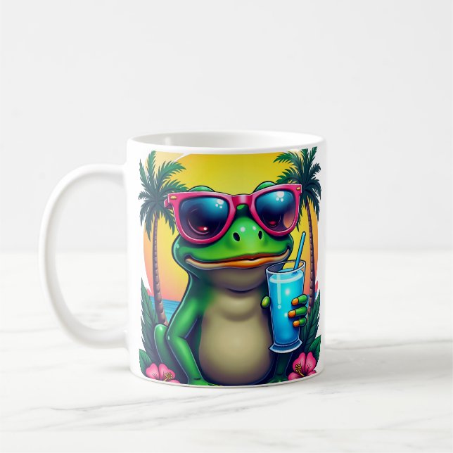 Mug Grenouille Grincheuse Téléphone à Bascule Y2K Slus (Gauche)